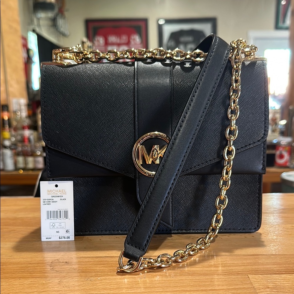 Authentic! Michael Kors Greenwich SM Convertible Crossbody - Picture 6 of 7